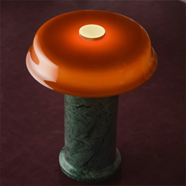 Trip II Table Lamp Moss Amber